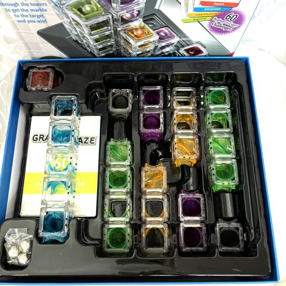 ThinkFun Gravity Maze Builder Falling  Marble Logic Board Game - Picture 2 of 15